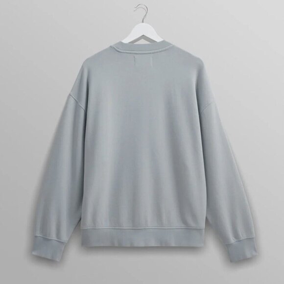NWT Wax London Zen Blue Oversized Organic Cotton Crewneck Sweatshirt Men’s M - Picture 2 of 15